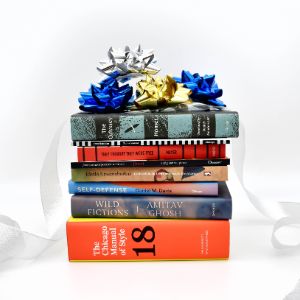 Stack of new and notable gift books