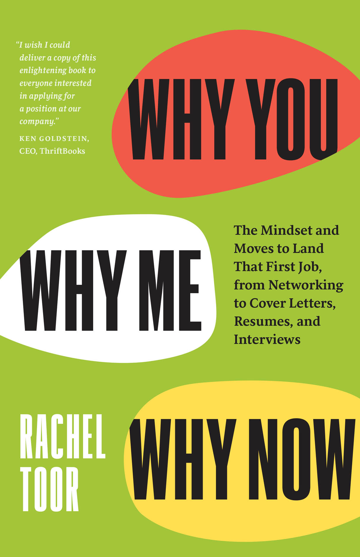 Book cover for Rachel Toor, Why You, Why Me, Why Now